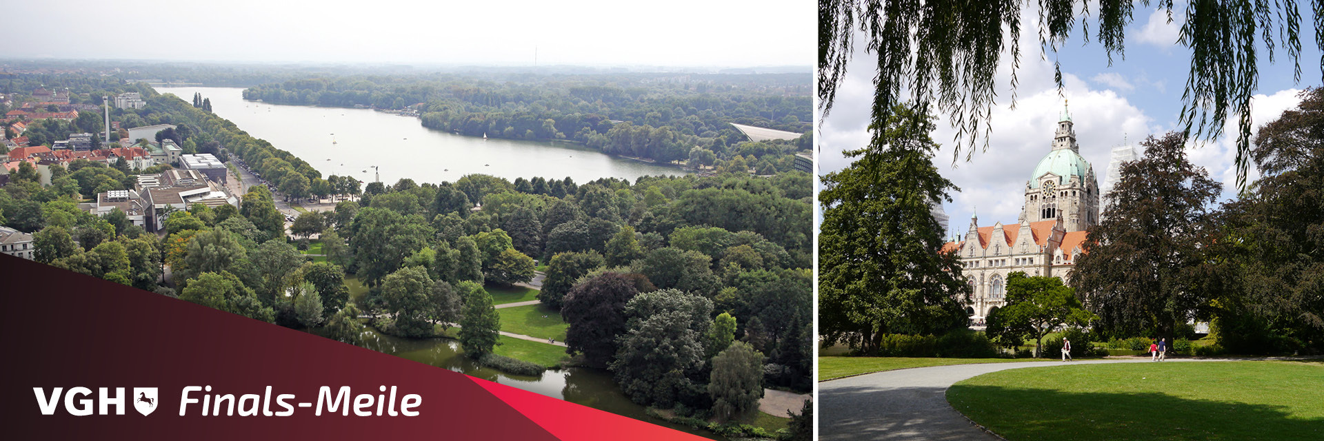 Sicht von oben auf die Culemannstraße und den Maschpark