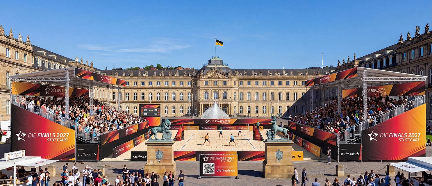 Animation der Stuttgarter Finals-Sportstätten