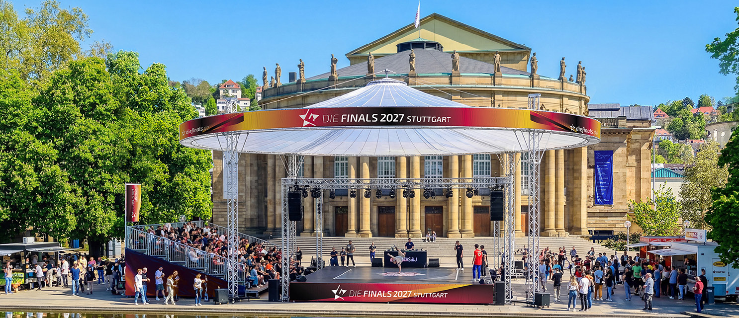 Animation der Stuttgarter Finals-Sportstätten