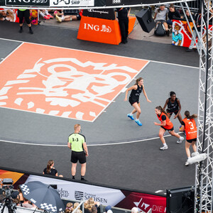 3x3 Basketball von oben