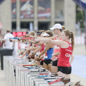 Moderner Fünfkampf während der Finals 2019 Berlin