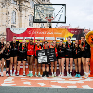 3x3 Basketball während der Finals 2025 Dresden