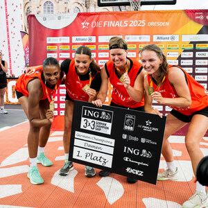 3x3 Basketball während der Finals 2025 Dresden