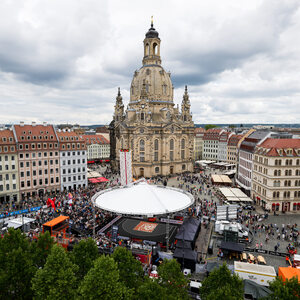  Am Neumarkt während der Finals 2025 Dresden