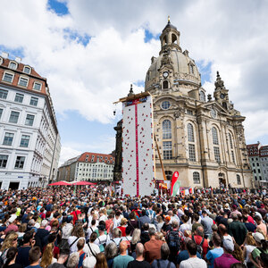  Am Neumarkt während der Finals 2025 Dresden