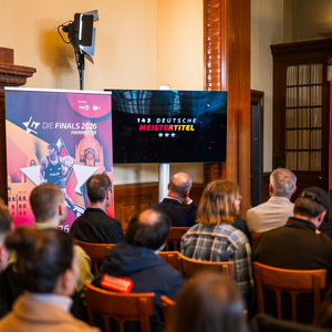Pressekonferenz „100 Tage vor den Finals 2026 Hannover“ am 14.04.2026 in Hannover, Deutschland.