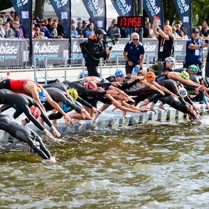 Start zum Schwimmen