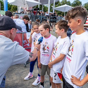 Interview während der Eröffnungsfeier der Finals 2026 Hannover