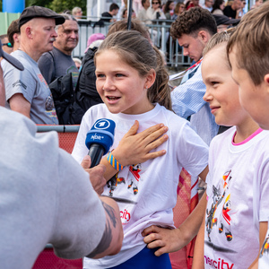 Interview während der Eröffnungsfeier der Finals 2026 Hannover