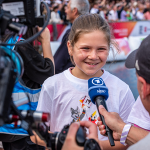 Interview während der Eröffnungsfeier der Finals 2026 Hannover
