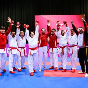 Renzo Volpe, Nikolai Sekot, Lauryl Azoo-Adjibi, Muhammed Özdemir und Tim Steiner vom Team Birtat aus Ludwigsburg