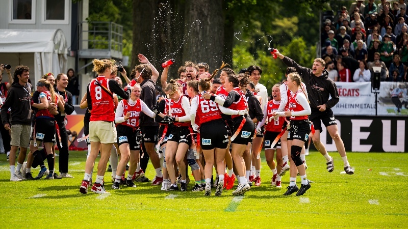 Tag 4 der Finals 2025 Dresden: Augsburg Lions, Malaika Mihambo und der SV Fun-Ball Dortelweil jubeln
