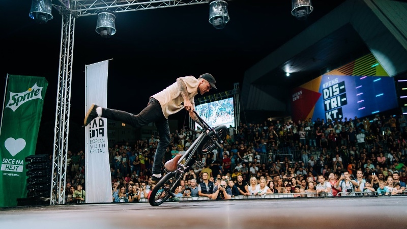 Dustyn Alt auf seinem BMX-Bike