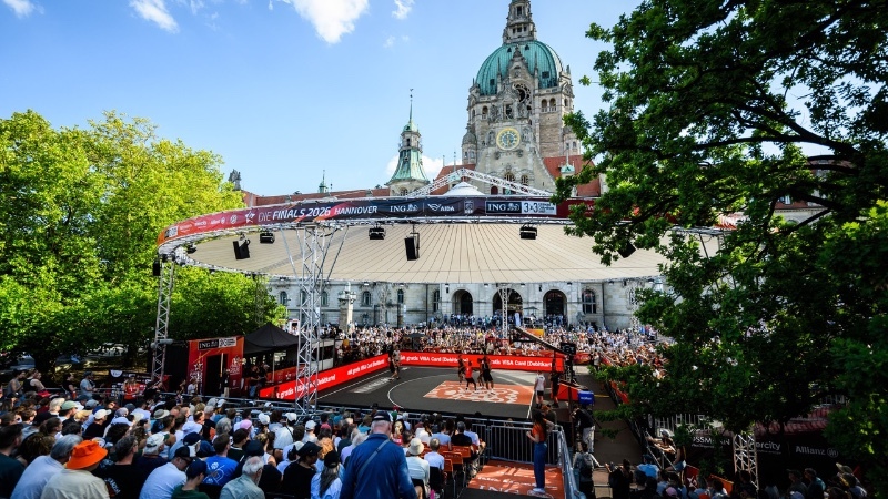 3x3 Basketball vor toller Kulisse